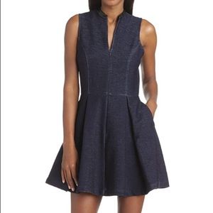 Dolce Vita Denim Style Zipper Front Dress